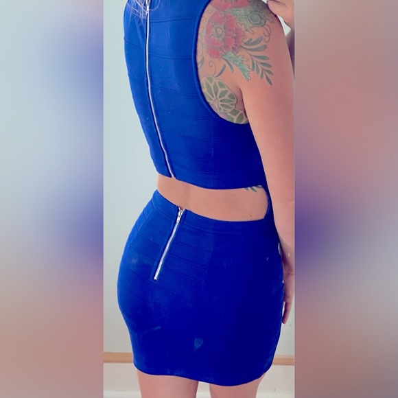 Forever 21 Bodycon Cutout Zipper Mini Dress - Picture 2 of 5